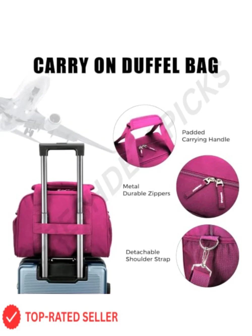 Small Gym Bag with Shoe Compartment, Lightweight Duffle, Travel & Fitness